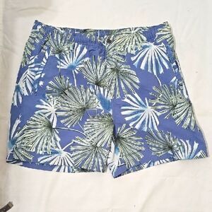Tommy Bahama Blue Palm Print  Men's SwimmingnShorts M